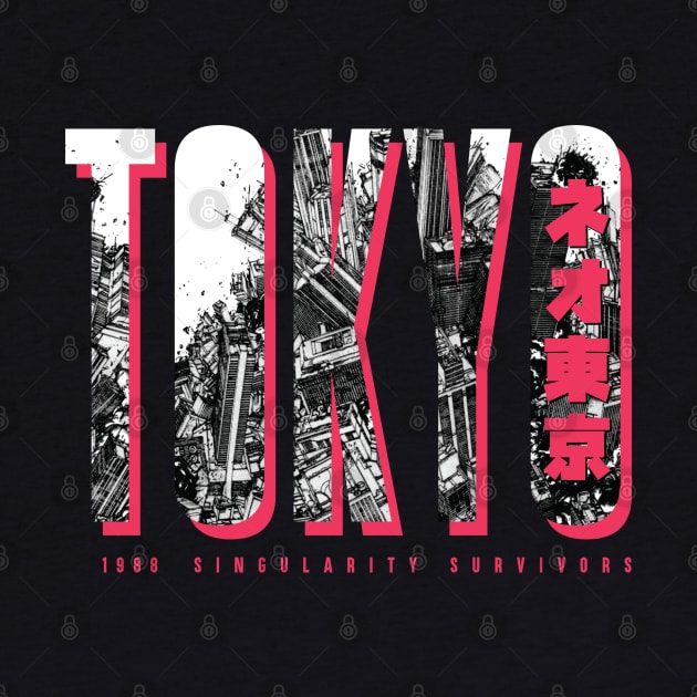 TOKYO Singularity Survivors  |  東京都  Japanese Style Magenta Design by SALENTOmadness